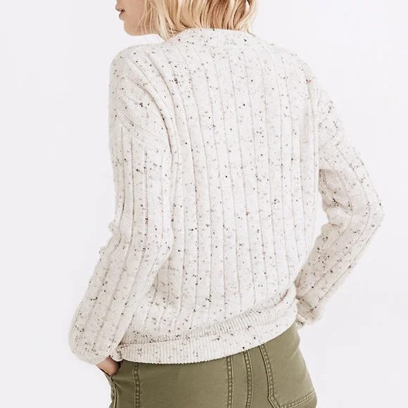 Madewell Donegal Bowden Henley Sweater in Coziest Yarn - Picture 2 of 5